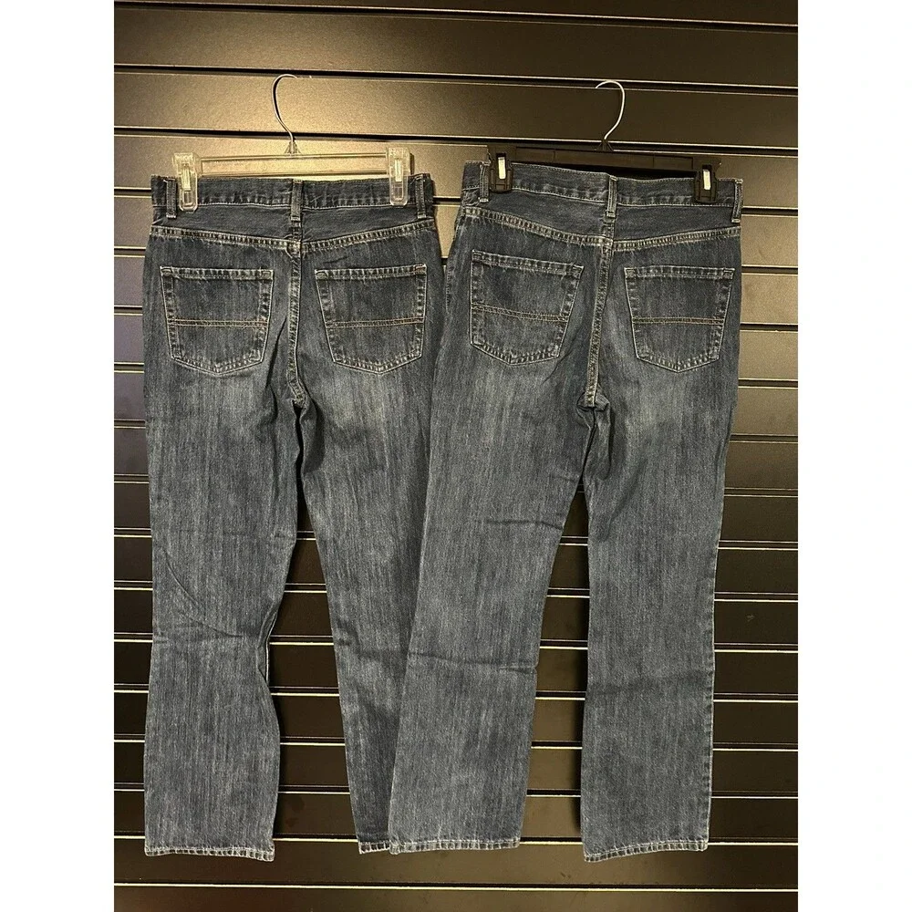 Set of 2 - Children’s Place Boys Bootcut Jeans Size 14 Adjustable Waist